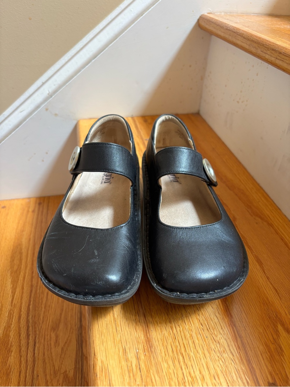 Alegria sz 39 black leather Paloma comfort shoe